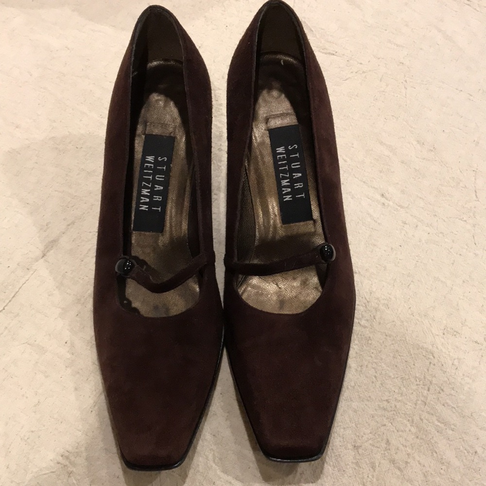 Vintage Stuart Weitzman Brown Suede Pump